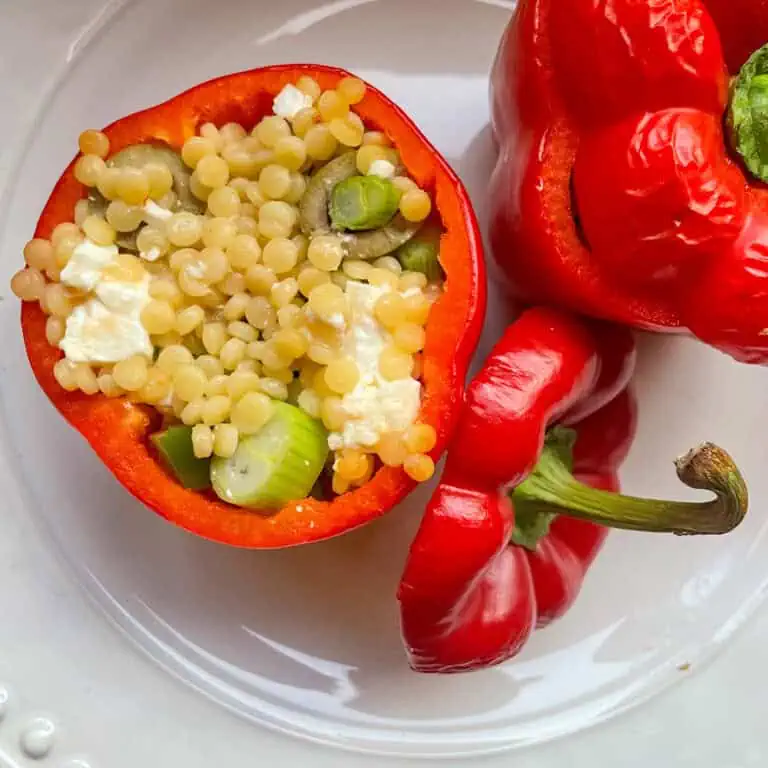 Couscous Stuffed Red Peppers