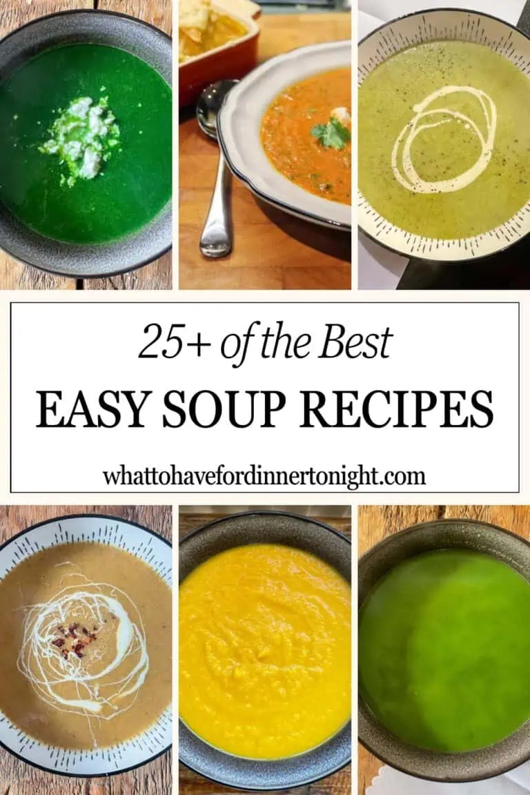 Easy soup recipes Pinterest image