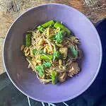 Asparagus and tofu vegan pad thai