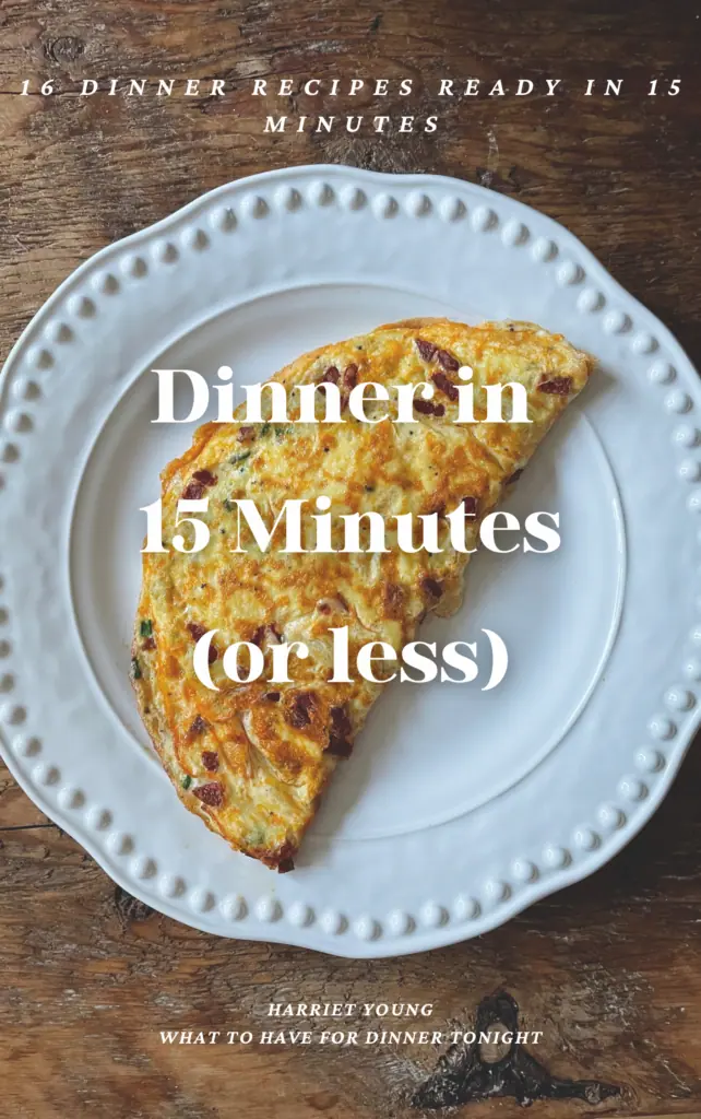 dinner in 15 minutes (or less) by Harriet young front cover
