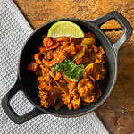 Chicken balti Top view
