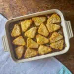 Sausage and hash brown pie overhead image