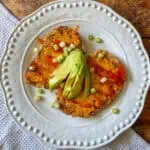 Mexican style French toast Top view