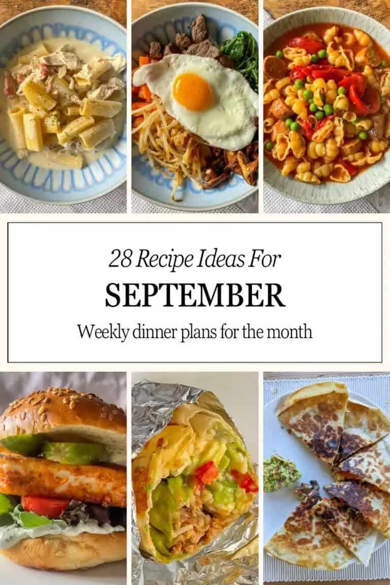 Dinner recipe ideas for September