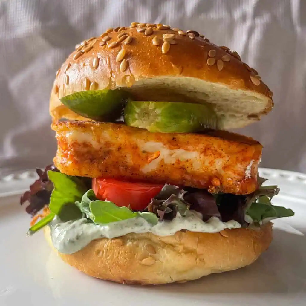 The ultimate halloumi burger