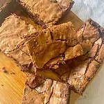 Chocolate and blackberry brownies Moist with a crisp top