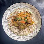 Mushroom stroganoff Top view