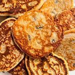 Christmas Breakfast Pancakes with Cranberries and Sultanas