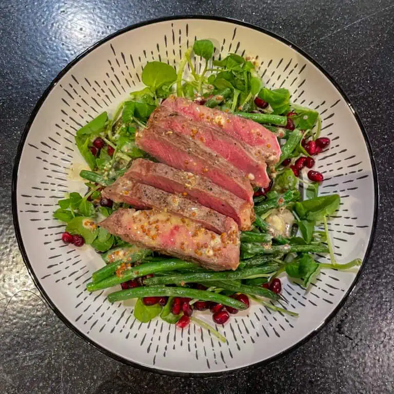 Steak and Green Bean Salad with Creamy Mustard Dressing