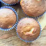 pear muffins on a table
