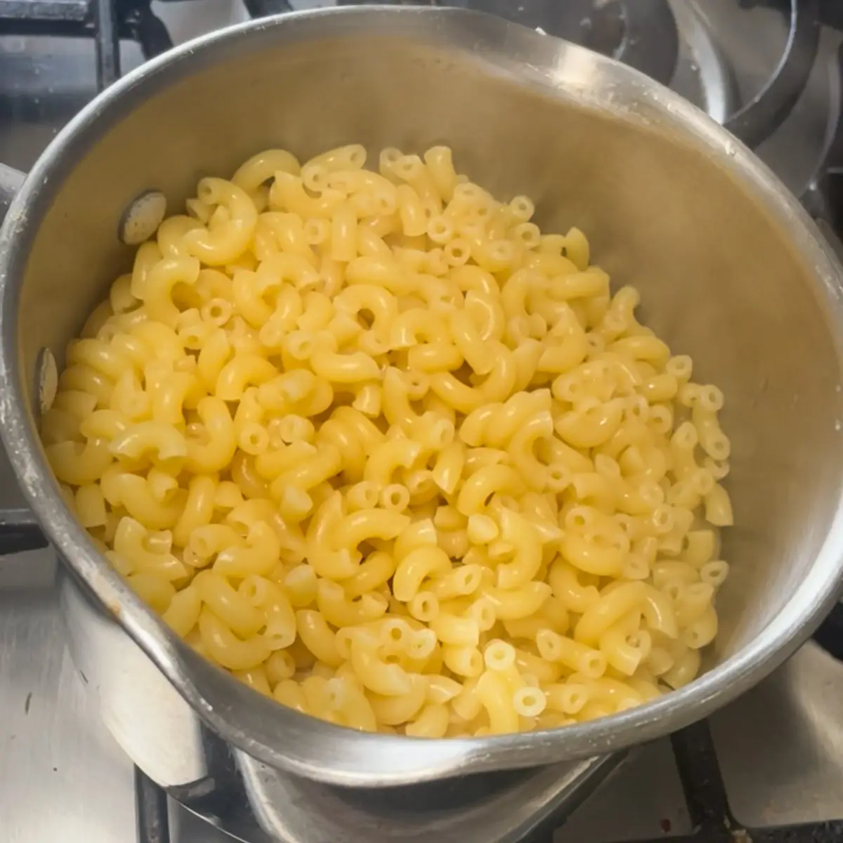macaroni drained ready for one pot Mac and cheese